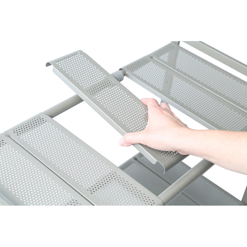 Nickel 2-Tier Expandable Under-the-Sink Organizer