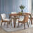 Contemporary Design Walnut Finish Dining Table