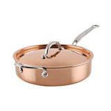 CopperBond Aura 3.5-Quart Professional Copper Sauté Pan with Lid