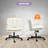 Criss Cross Legged Ergonomic Home Office Desk Chair, Armless Wide Computer Seat Comfy Vanity Chair With Casters-1526392885-1526392886