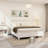 White  Full Bed Frame With Headboard