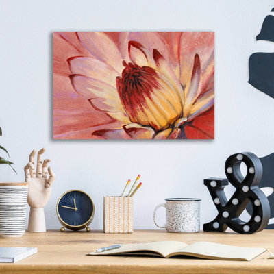 «Micro Floral I» par Tim O'Toole, art mural en verre acrylique, 16 po x 12 po