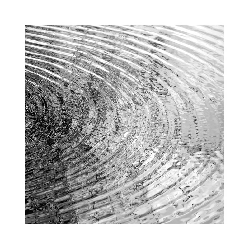Ripples Black & White II by Maggie Olsen - Wrapped Canvas Print, 30.48 cm H x 30.48 cm W