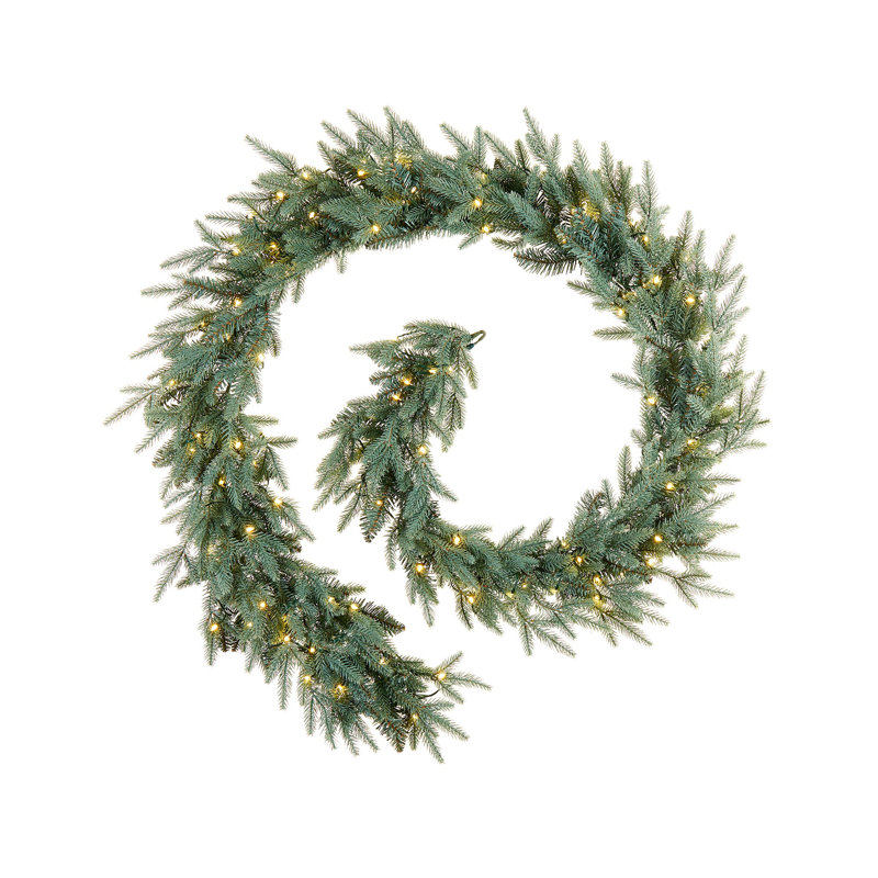 274.32cm Lighted Faux Garland with Lights