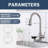 Single Hole Pull Out Kitchen Faucet With Glass Rinser Single Handle Kitchen Sink Faucets Stainless Steel Kitchen Basin Taps With Deck Plate-128933206