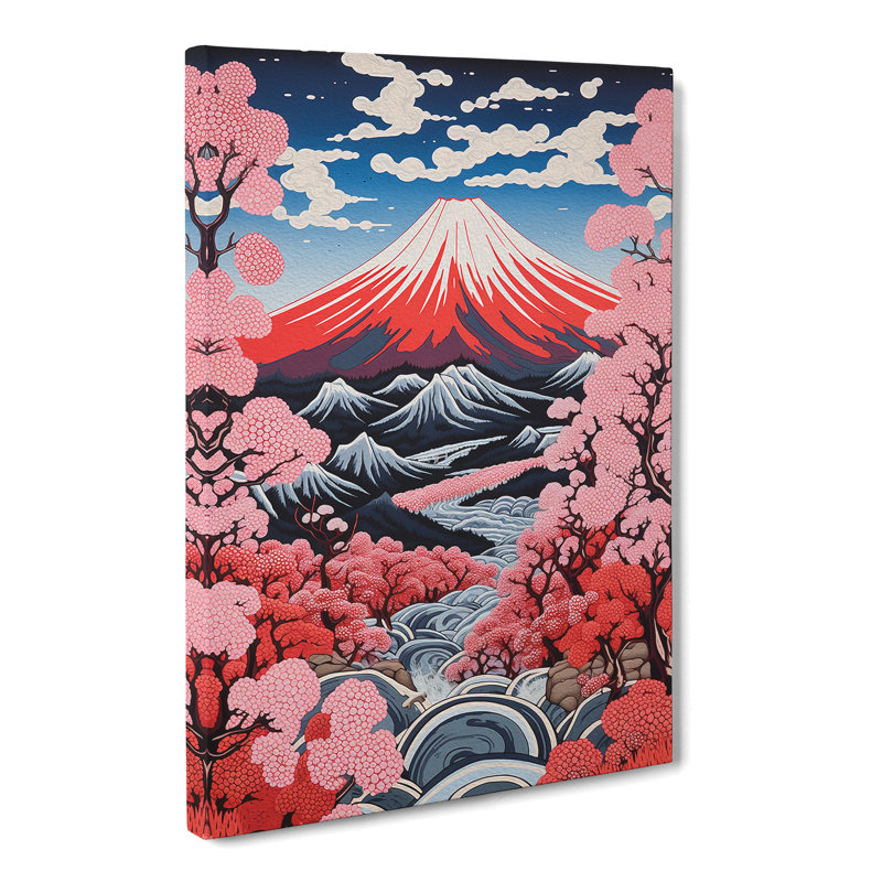 Mount Fuji Constructivism No.2 - Wrapped Canvas, 60cm H x 40cm W x 3cm D