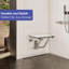Siège de douche et banc pliant en bois de teck, fixation murale, capacité de 350 lb-498037287