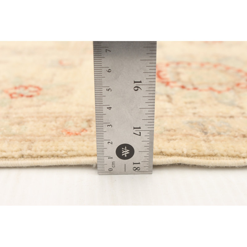 Gwenora One-of-a-Kind 5'7" X 7'9" New Age Wool Area Rug in Cream