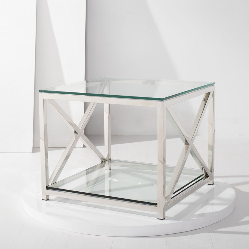 Hayward Glass Top End Table