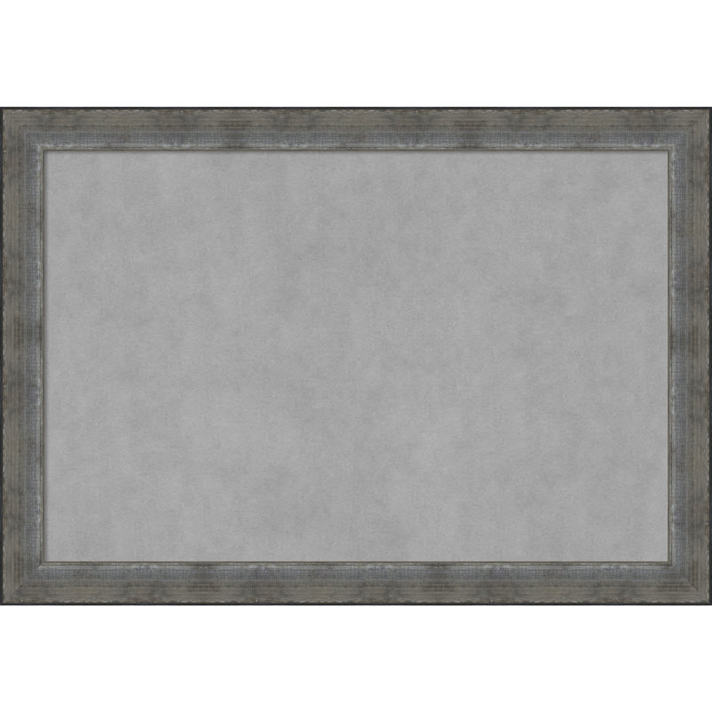 Tableau magnétique encadré étain forgé, H 28 po x l 40 po