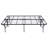 Sturdy Black Full Platform Bed With Foldable Design And Durable Steel Frame, Perfect For Guest Rooms And Minimalist Decor.