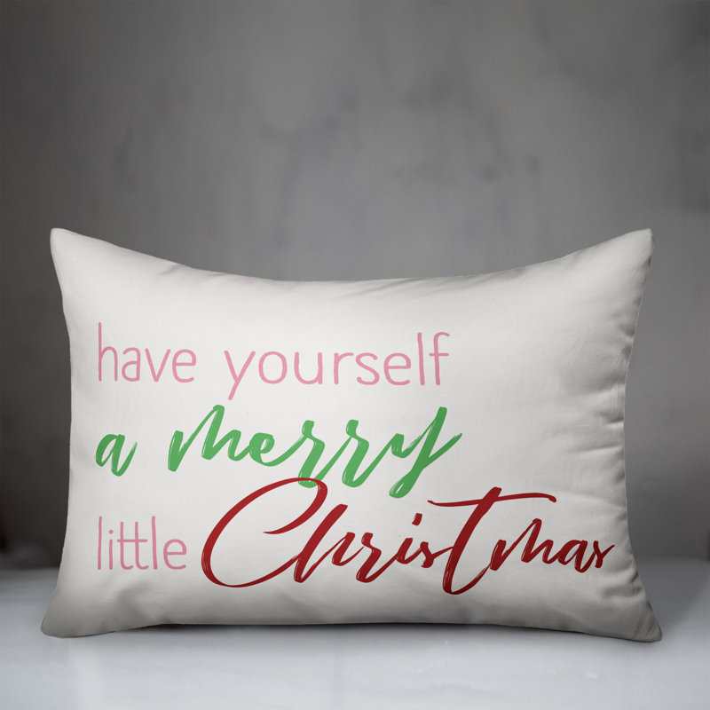  Coussin «Have Yourself a Merry Little Christmas», Housse de coussin seulement - sans coussin