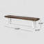 Wood Outdoor Bench, 2-Person Garden Bench