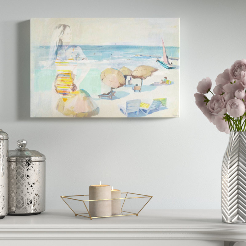 « summer days mémorisé »-peinture à l’acrylique sur toile tendue, 30 po x 45 po