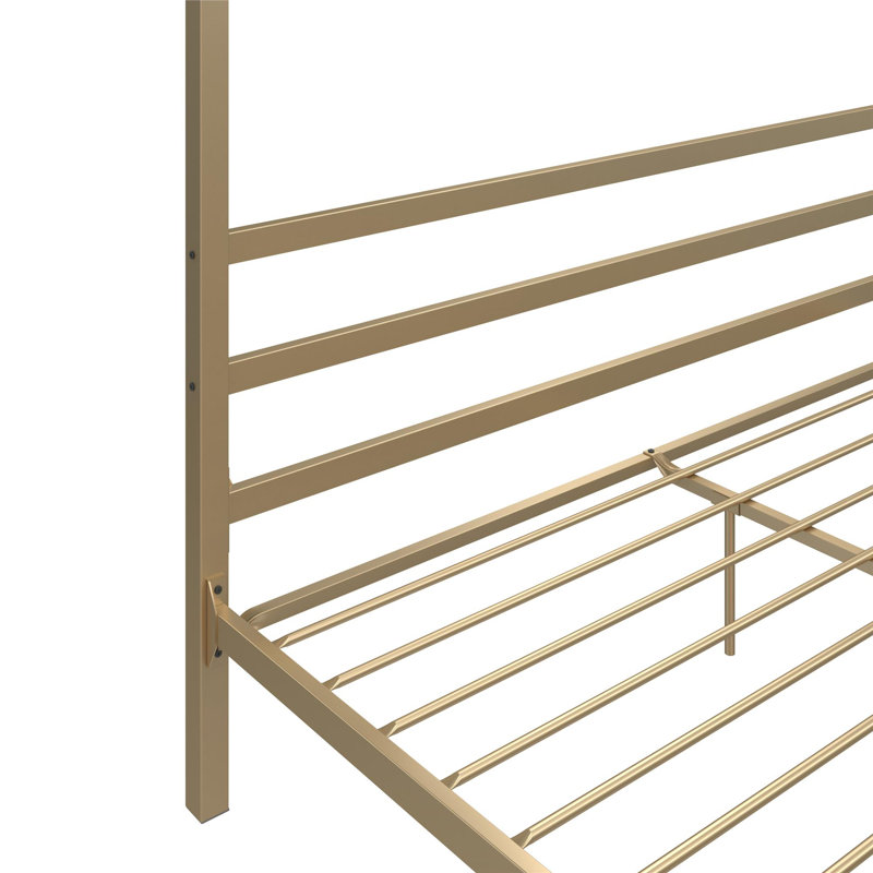 Mifflinville Canopy Bed, Gold, King