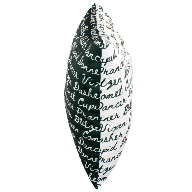 Reversible Throw Pillow, Green