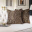Housse de coussin en chenille 1 pièce à imprimé zébré 20 po x 20 po pour canapé-lit, salon, chambre à coucher