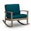 Chaise berçante en bois massif avec coussins Buecker-43778143-43778147