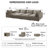 128" Sectional Modular Sofa With Storage-1423915472