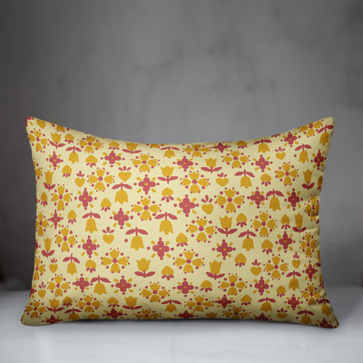 Tulip Tulip Pattern Lumbar Pillow
