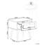 ALBANY 48cm W Manufactured Wood Bedside Table