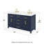 Ensemble de meuble-lavabo double 60 po Beckett-128066570-128066582