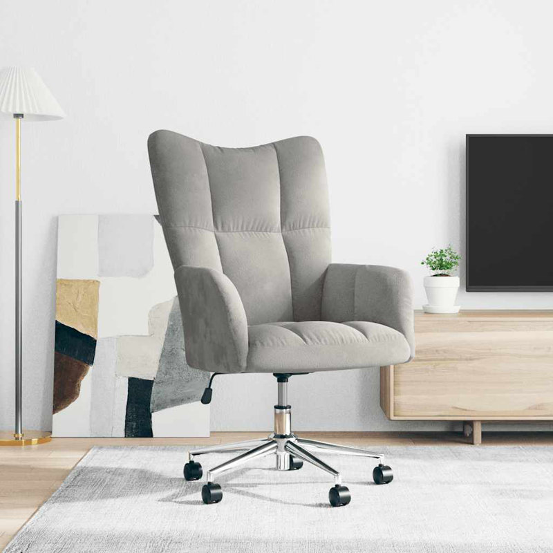 Moenkopi Task Chair, Light Gray Polyester