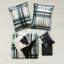 Ensemble d'édredon pour lit simple et de draps 7 pièces bleu sarcelle / noir - microfibre lavable à la machine-126015634