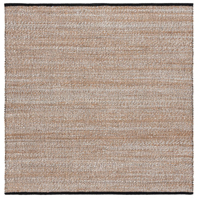 Tapis naturel en jute / coton tissé à plat en fibre naturelle
