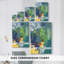 Toile tendue avec châssis de qualité supérieure Tropical graphiques III - prête à être accrochée