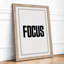 Focus Typography - Framed Print-396326712-396326717