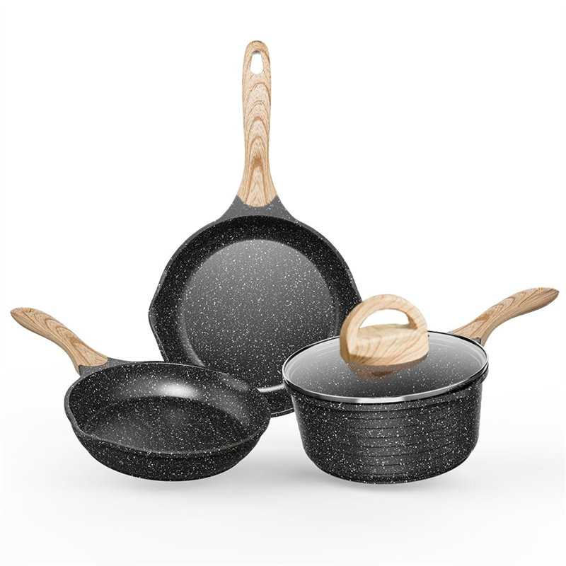 4 - Piece Non-Stick Aluminum Cookware Set