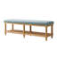 Delfina Farmhouse Solid Wood Open Storage Bench With Nailhead Trim-1802990726