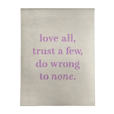 Quotes Chenille Indoor Rug