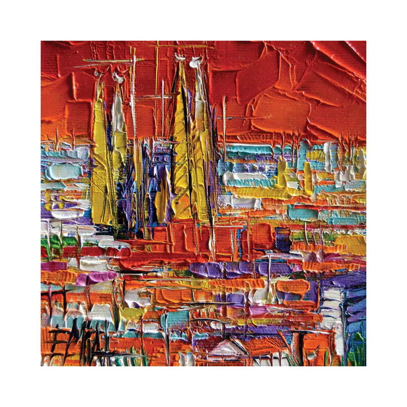Barcelona View From Park Güell by Mona Edulesco - Wrapped Canvas Gallery-Wrapped Canvas Giclée, 66.04 cm H x 66.04 cm W