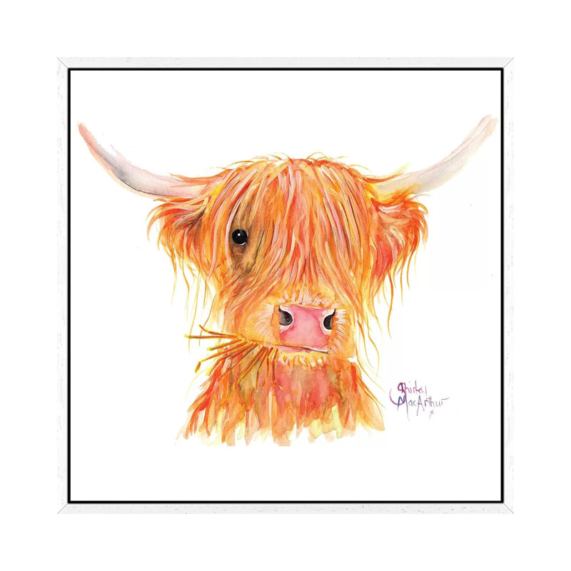 Fergus by Shirley Macarthur - Gallery-Wrapped Canvas Giclée on Canvas, White Framed, 93.98 cm H x 93.98 cm W