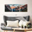 «Mountain Yosemite Sunset Splendor» sur toile, reproduction de 3 pièces-92899922