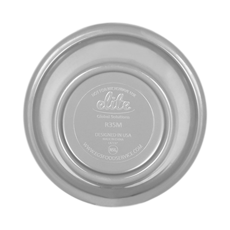 Elite Global Solutions Melamine Condiment Server, Gray, 1.63" H x 3" W x 3" D