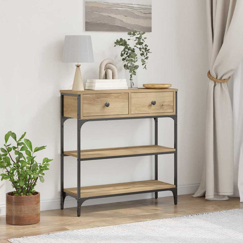 72.5cm Console Table, Artisan Oak