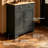 Multi Purpose Accent Cabinet with Dual Drawers and Adjustable Shelf for Home Organizing