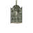 Regitze 1 - Light Verdigris Square/Rectangle Pendant