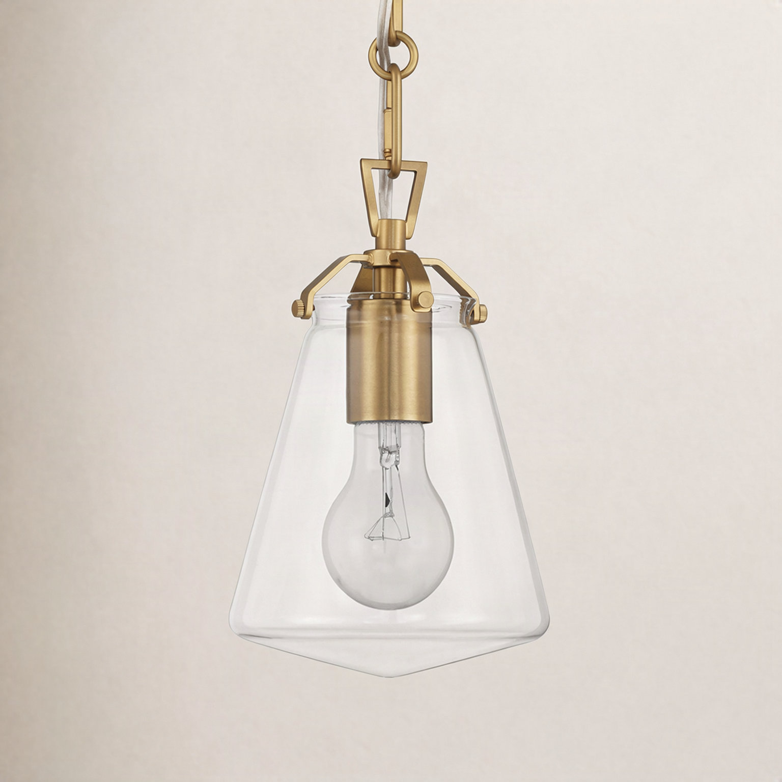Blair Dimmable Single Light Pendant, Gold