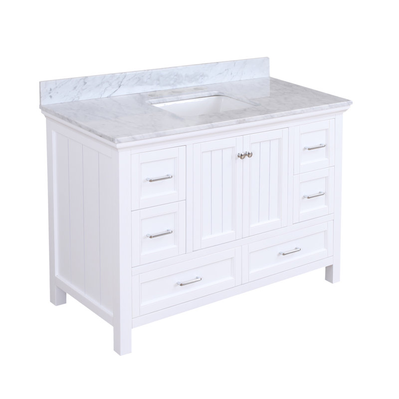 Ensemble de meuble-lavabo simple 48 po Maven, Blanc