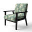 Chaise d'appoint rembourrée en bambou Zen Haven - Bamboo Zen