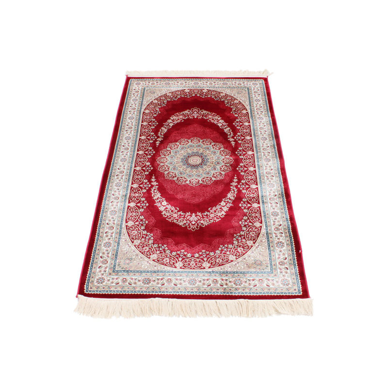 Tapis turc rouge et ivoire 3x5