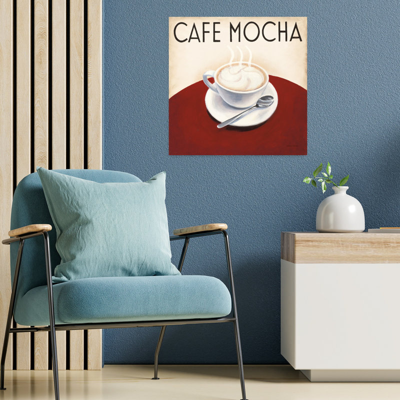 «Cafe Moderne V», art abstrait rétro, H 18 po x l 18 po