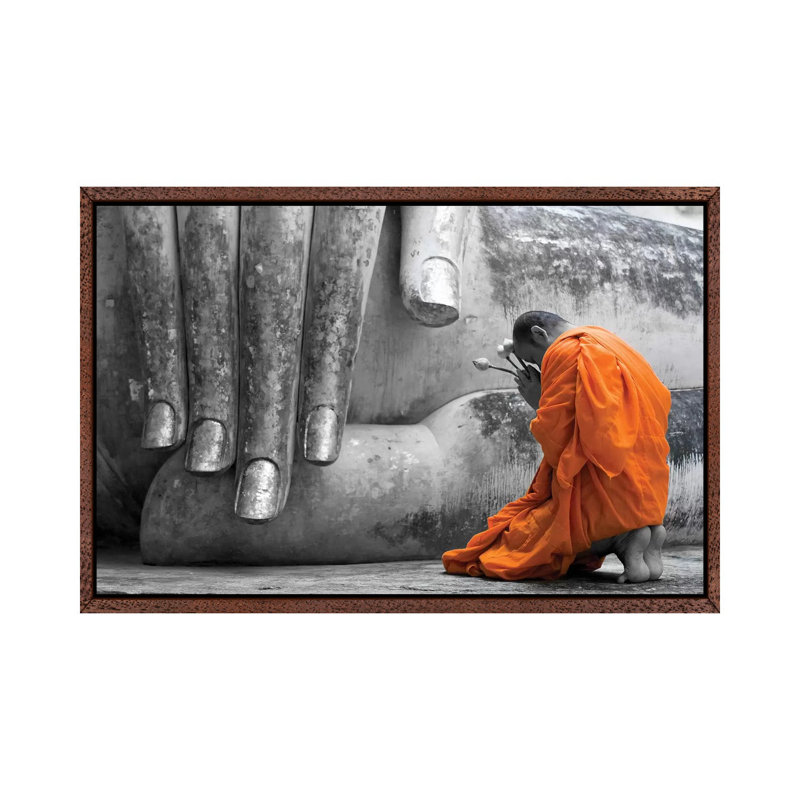 The Offering by Danita Delimont - Print on Canvas, Classic Brown Wood Framed, 45.72cm H x 66.04cm W x 3.81cm D