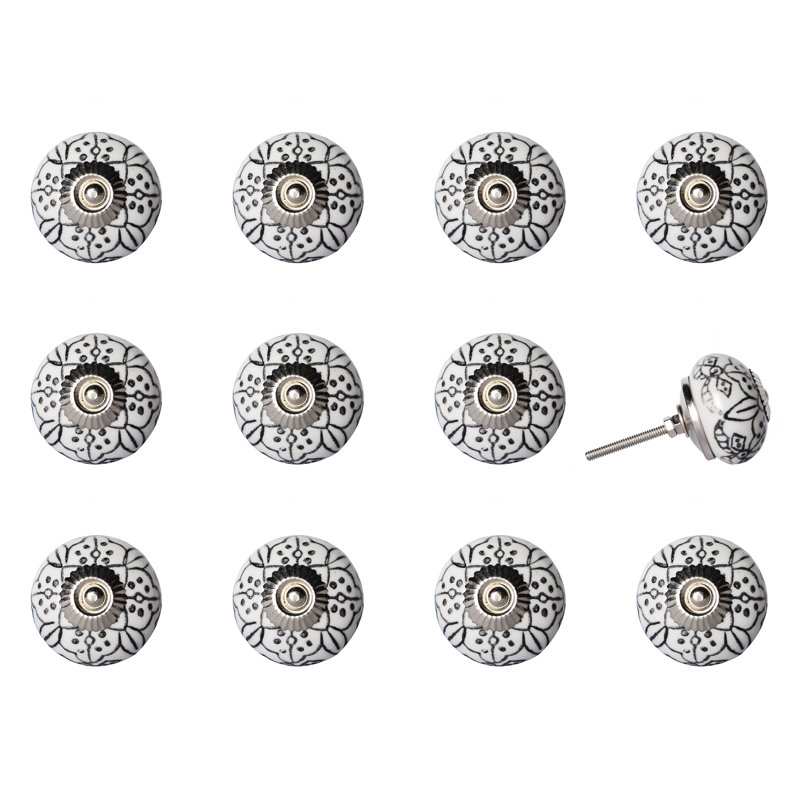 Hand Painted 1.5" Diameter Mushroom Knob Multipack