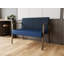Waterfall Waiting Reception Loveseat Metal Frame-93755540-88240375