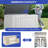 Edrosie Inc 59.1'' W 160 Gallons Water Resistant Resin Lockable Deck Box in White